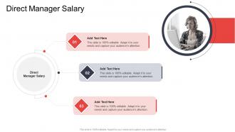 Direct Manager Salary In Powerpoint And Google Slides Cpb