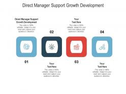 Direct manager support growth development ppt powerpoint presentation portfolio design cpb