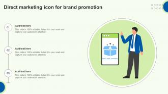 Direct Marketing Icon For Brand Promotion