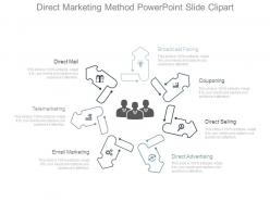 Direct marketing method powerpoint slide clipart