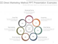Direct marketing method ppt presentation examples