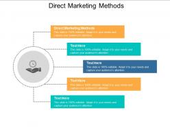Direct marketing methods ppt powerpoint presentation styles portfolio cpb