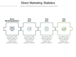 Direct marketing statistics ppt powerpoint presentation gallery slideshow cpb