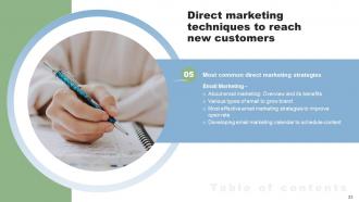 Direct Marketing Techniques To Reach New Customers Powerpoint Presentation Slides MKT CD V Engaging Adaptable