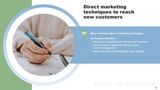 Direct Marketing Techniques To Reach New Customers Powerpoint Presentation Slides MKT CD V Compatible Pre-designed