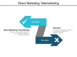 Direct marketing telemarketing ppt powerpoint presentation layouts icon cpb