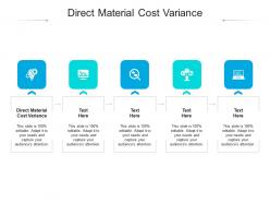 Direct material cost variance ppt powerpoint presentation inspiration guidelines cpb