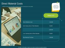 Direct material costs materials m1907 ppt powerpoint presentation ideas design templates
