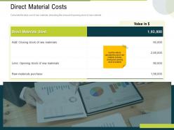 Direct material costs purchase ppt powerpoint presentation infographic template