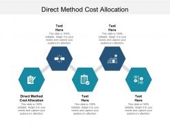 Direct method cost allocation ppt powerpoint presentation infographics outline cpb