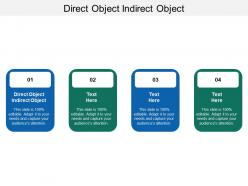 Direct object indirect object ppt powerpoint presentation slides layouts cpb