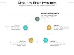 Direct real estate investment ppt powerpoint presentation summary skills cpb