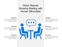 Direct reports showing meeting with human silhouettes