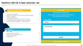 Direct Response Marketing Channels Used To Increase Incentivize Referrals To Boost Conversion Rate MKT SS V