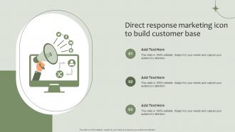 Direct Response Marketing Icon To Build Customer Base