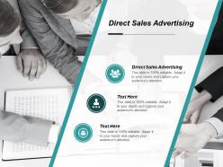 Direct sales advertising ppt powerpoint presentation inspiration background images cpb
