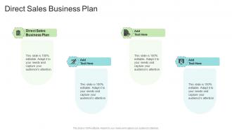 Direct Sales Business Plan In Powerpoint And Google Slides Cpb