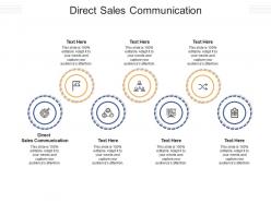 Direct sales communication ppt powerpoint presentation inspiration files cpb