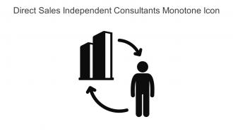 Direct Sales Independent Consultants Monotone Icon In Powerpoint Pptx Png And Editable Eps Format