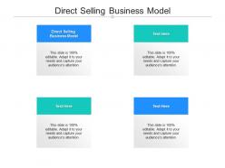 Direct selling business model ppt powerpoint presentation background images cpb
