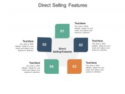 Direct selling features ppt powerpoint presentation slides examples cpb