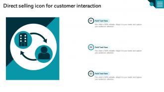 Direct Selling Icon For Customer Interaction