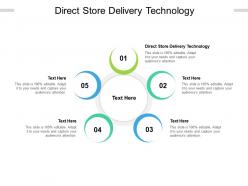 Direct store delivery technology ppt powerpoint presentation file model cpb