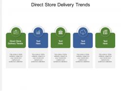Direct store delivery trends ppt powerpoint presentation infographics clipart images cpb
