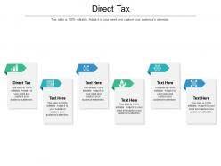 Direct tax ppt powerpoint presentation inspiration slide download cpb