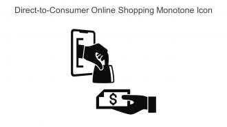 Direct To Consumer Online Shopping Monotone Icon In Powerpoint Pptx Png And Editable Eps Format
