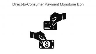 Direct To Consumer Payment Monotone Icon In Powerpoint Pptx Png And Editable Eps Format