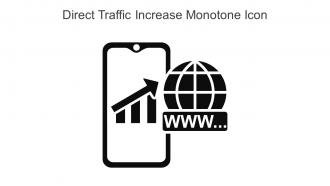 Direct Traffic Increase Monotone Icon In Powerpoint Pptx Png And Editable Eps Format