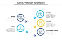 Direct variation examples ppt powerpoint presentation pictures templates cpb