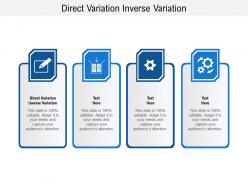 Direct variation inverse variation ppt powerpoint presentation icon aids cpb