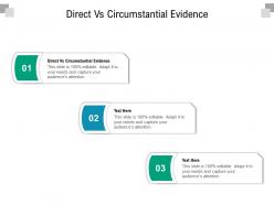 Direct vs circumstantial evidence ppt powerpoint presentation inspiration shapes cpb