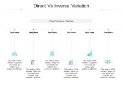 Direct vs inverse variation ppt powerpoint presentation inspiration tips cpb