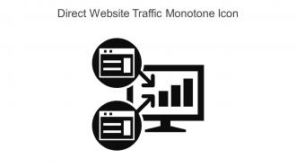 Direct Website Traffic Monotone Icon In Powerpoint Pptx Png And Editable Eps Format