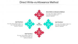 Direct Write Vs Allowance Method Ppt Powerpoint Presentation Icon Cpb