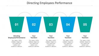 Directing employees performance ppt powerpoint presentation icon graphics example cpb