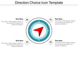 Direction choice icon template