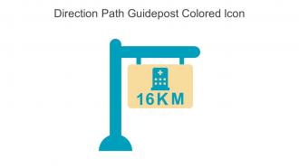 Direction Path Guidepost Colored Icon In Powerpoint Pptx Png And Editable Eps Format