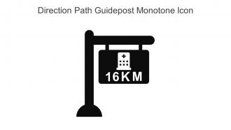 Direction Path Guidepost Monotone Icon In Powerpoint Pptx Png And Editable Eps Format