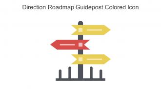 Direction Roadmap Guidepost Colored Icon In Powerpoint Pptx Png And Editable Eps Format