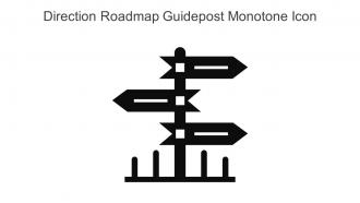 Direction Roadmap Guidepost Monotone Icon In Powerpoint Pptx Png And Editable Eps Format