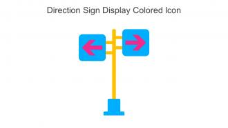 Direction Sign Display Colored Icon Icon In Powerpoint Pptx Png And Editable Eps Format