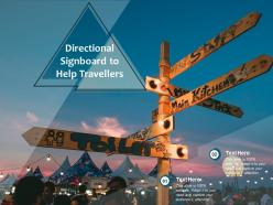 Directional signboard to help travellers