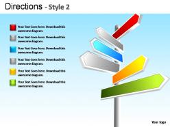 Directions style 2 powerpoint presentation slides