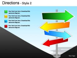 Directions style 2 powerpoint presentation slides