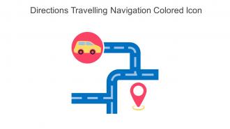 Directions Travelling Navigation Colored Icon In Powerpoint Pptx Png And Editable Eps Format