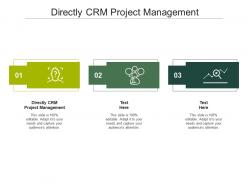 Directly crm project management ppt powerpoint presentation model portfolio cpb